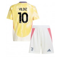 Juventus Kenan Yildiz #10 Koszulka Wyjazdowa dzieci 2024-25 Krótki Rękaw (+ krótkie spodenki)